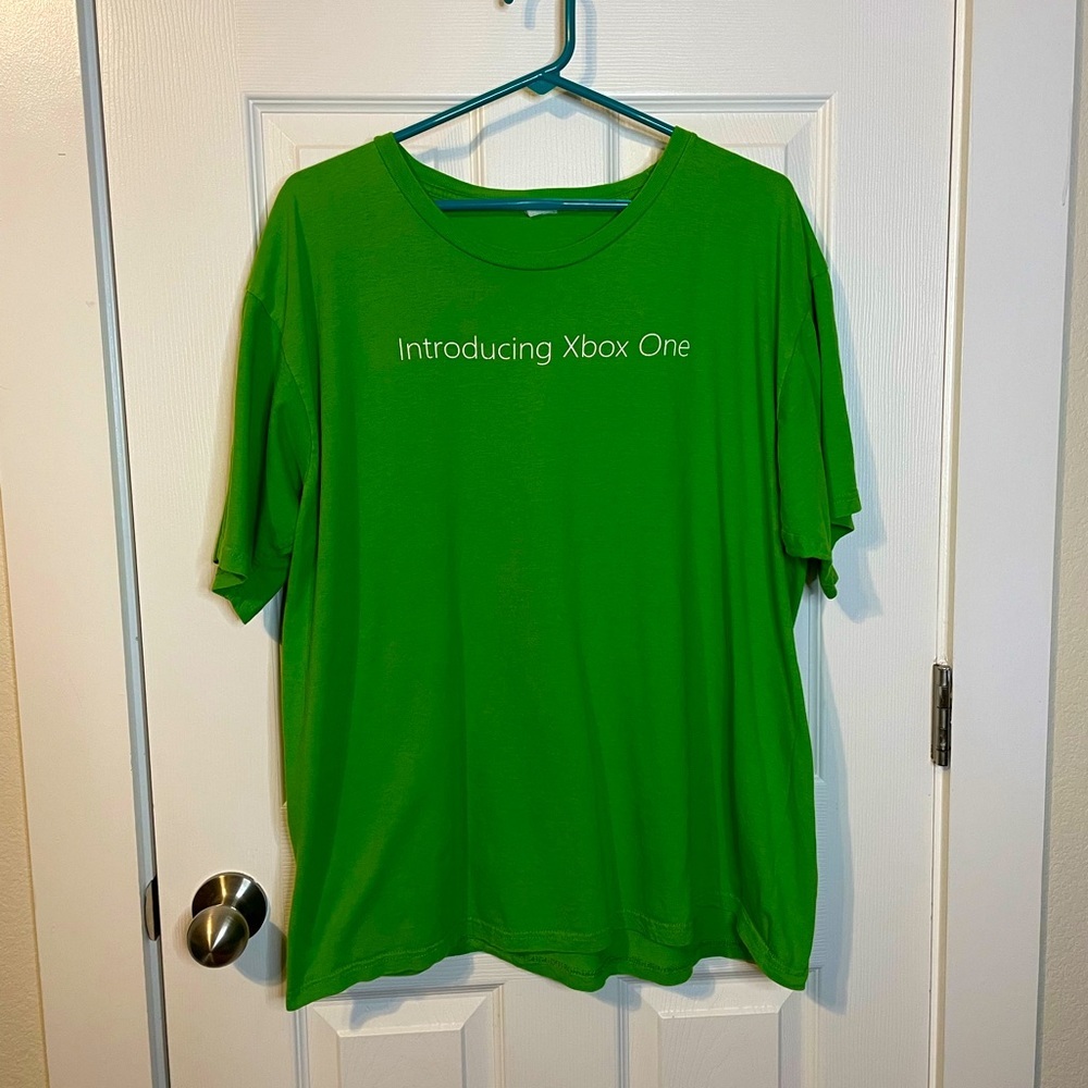 Xbox One lime green launch promo tee ‘Introducing Xbox One’ 11.22.13